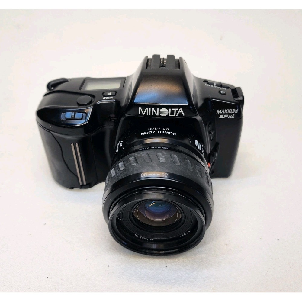 Minolta Maxxum SPXI 35mm Film Camera 35-80mm AF Lens PARTS OR REPAIR